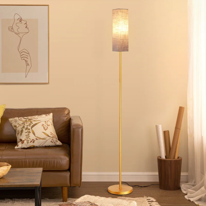 Osblek 65'' Traditional Floor Lamp with Remote Control and Bulb Included - Image 2